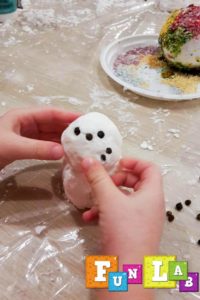 sztuczny śnieg ciastolina diy